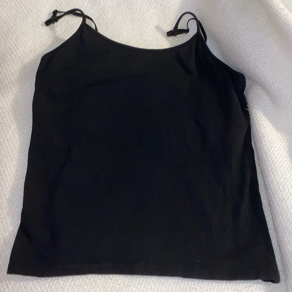 Black cotton camisole